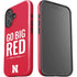 University of Nebraska Go Big Red iPhone 16 Impact Case